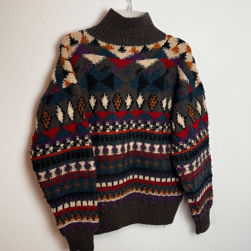 Vintage 90’s Boston Traders wool hand knit limited edition‎ sweater size M